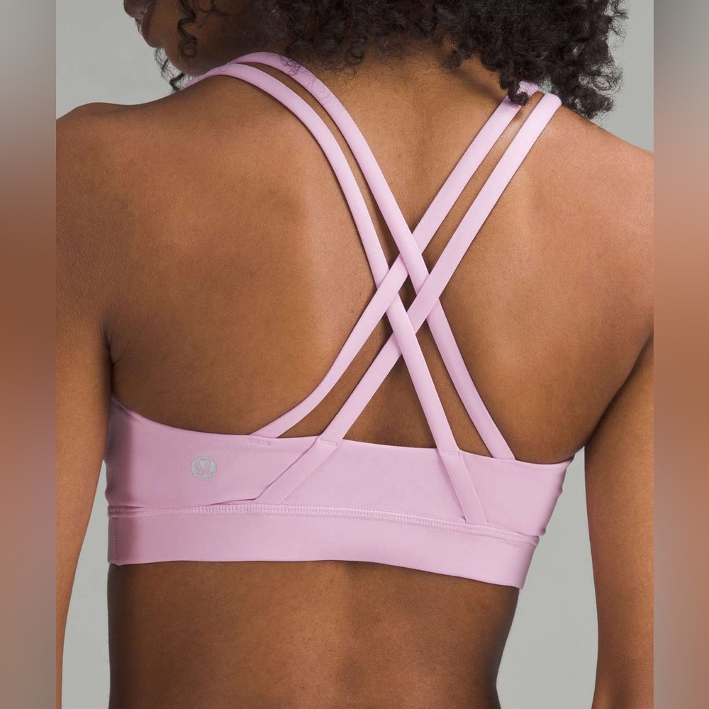 Lululemon Energy Longline Bra *Medium Support, B–D Cups Vitapink Size 10